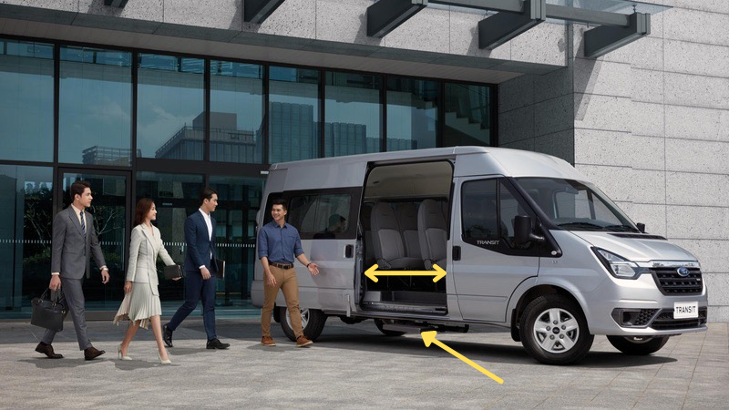 bệ bước và mở rộng cửa ford transit